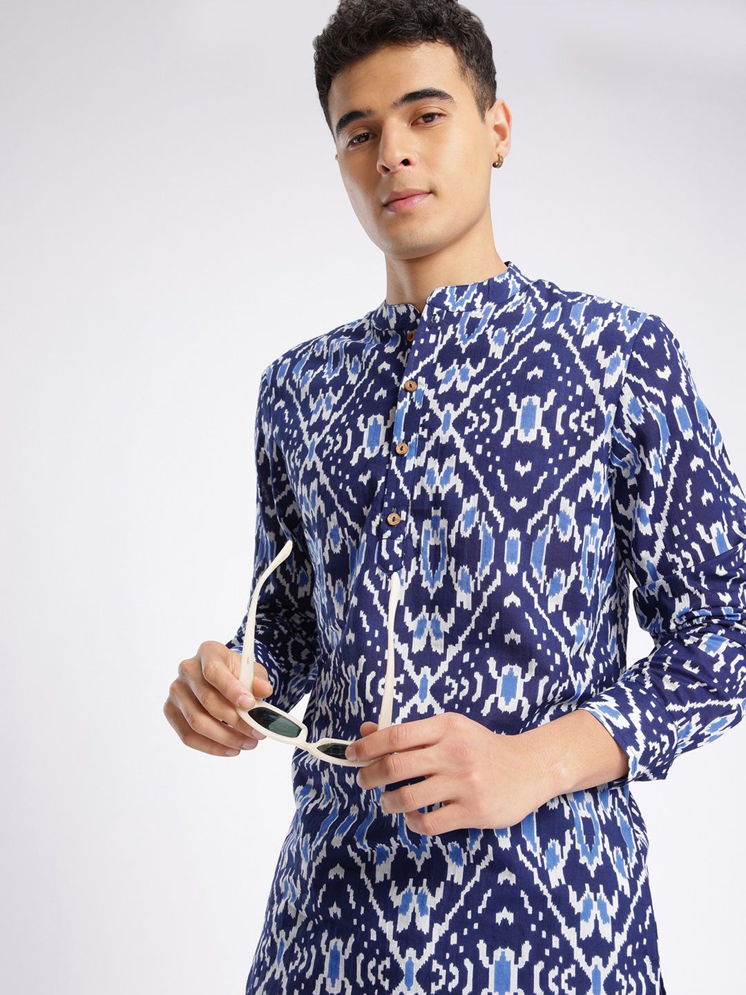Anouk Rustic Geometric Printed Kurta-picture-10