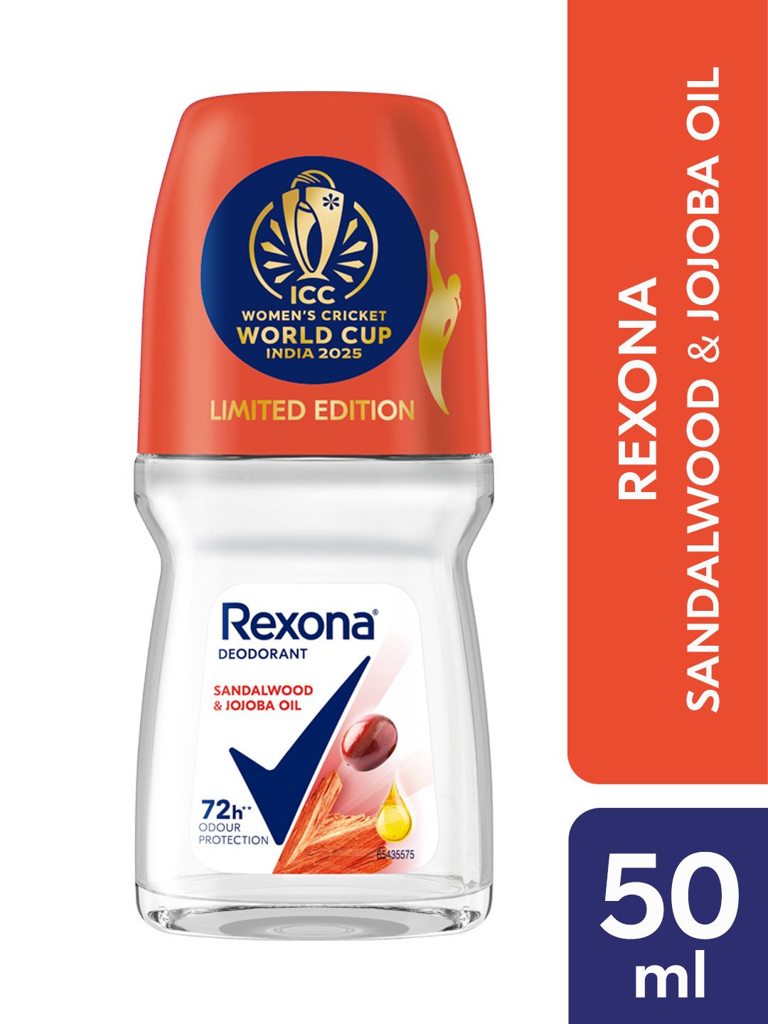 REXONA Women Sandalwood & Jojoba Oil Antiperspirant Deodrant Roll-On - 50ml-image-0