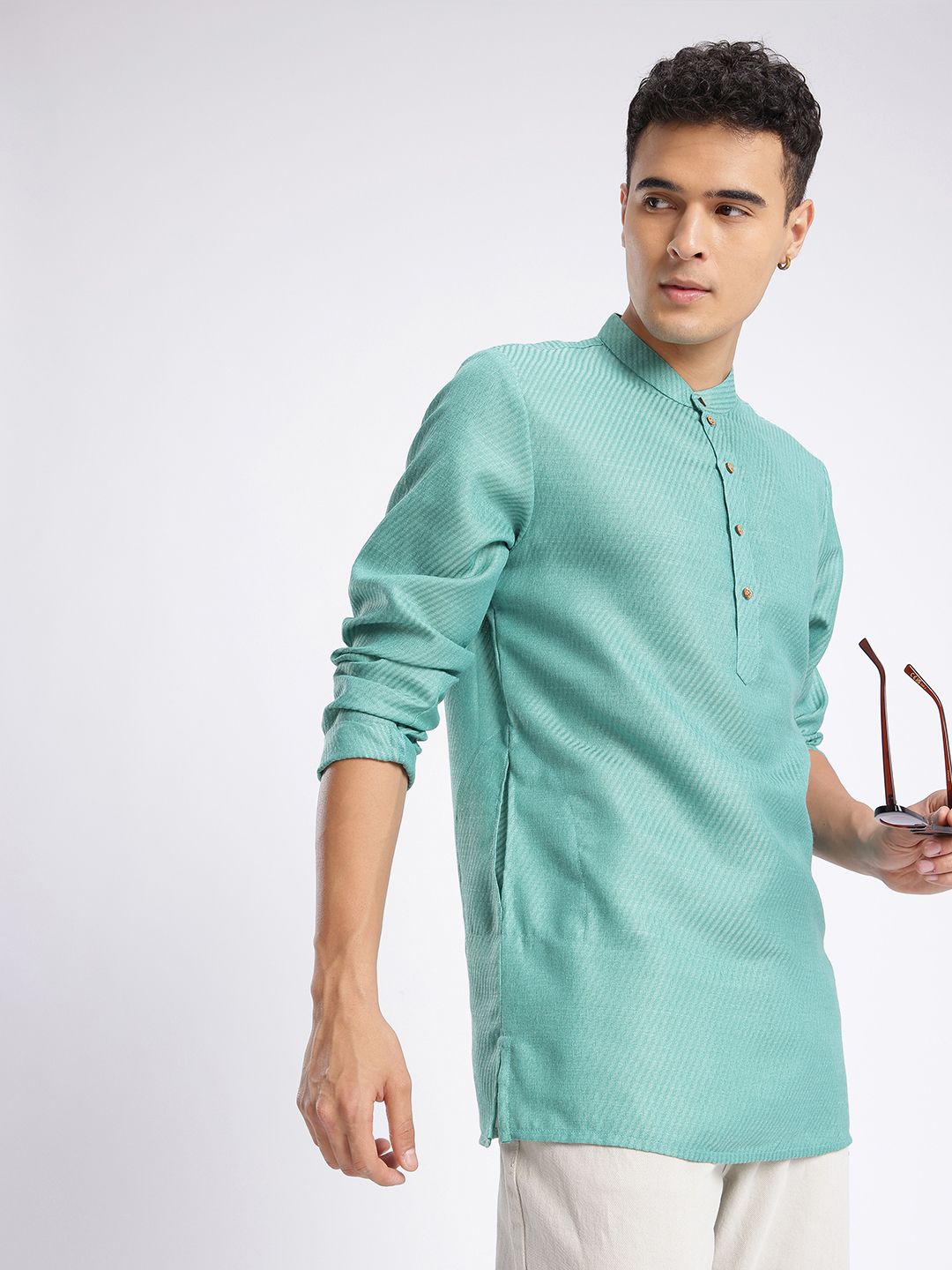 Anouk Rustic Striped Woven Design Kurta-picture-40