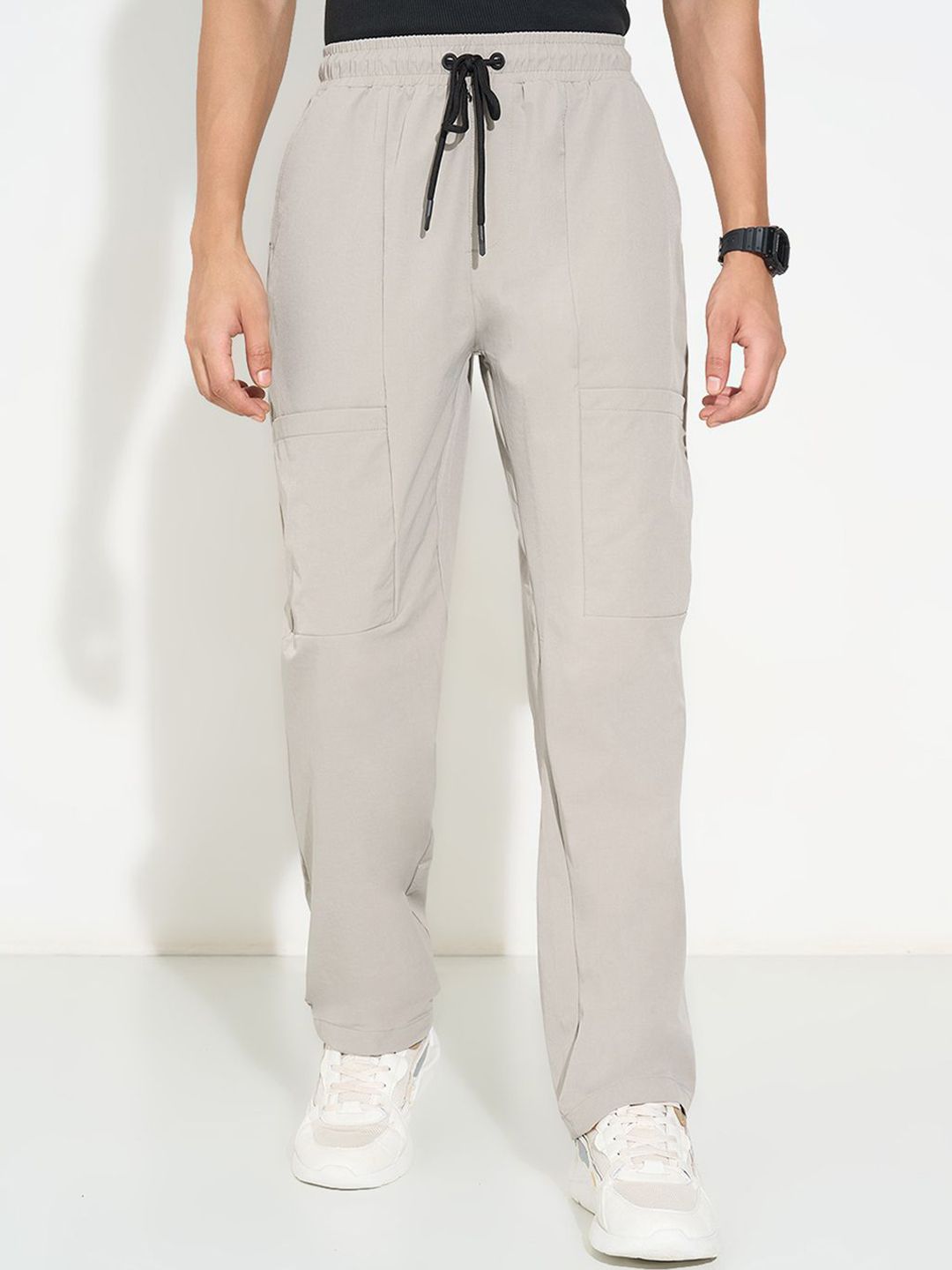Ajile by Pantaloons Men Relaxed-Fit Mid-Rise Track Pants-picture-35