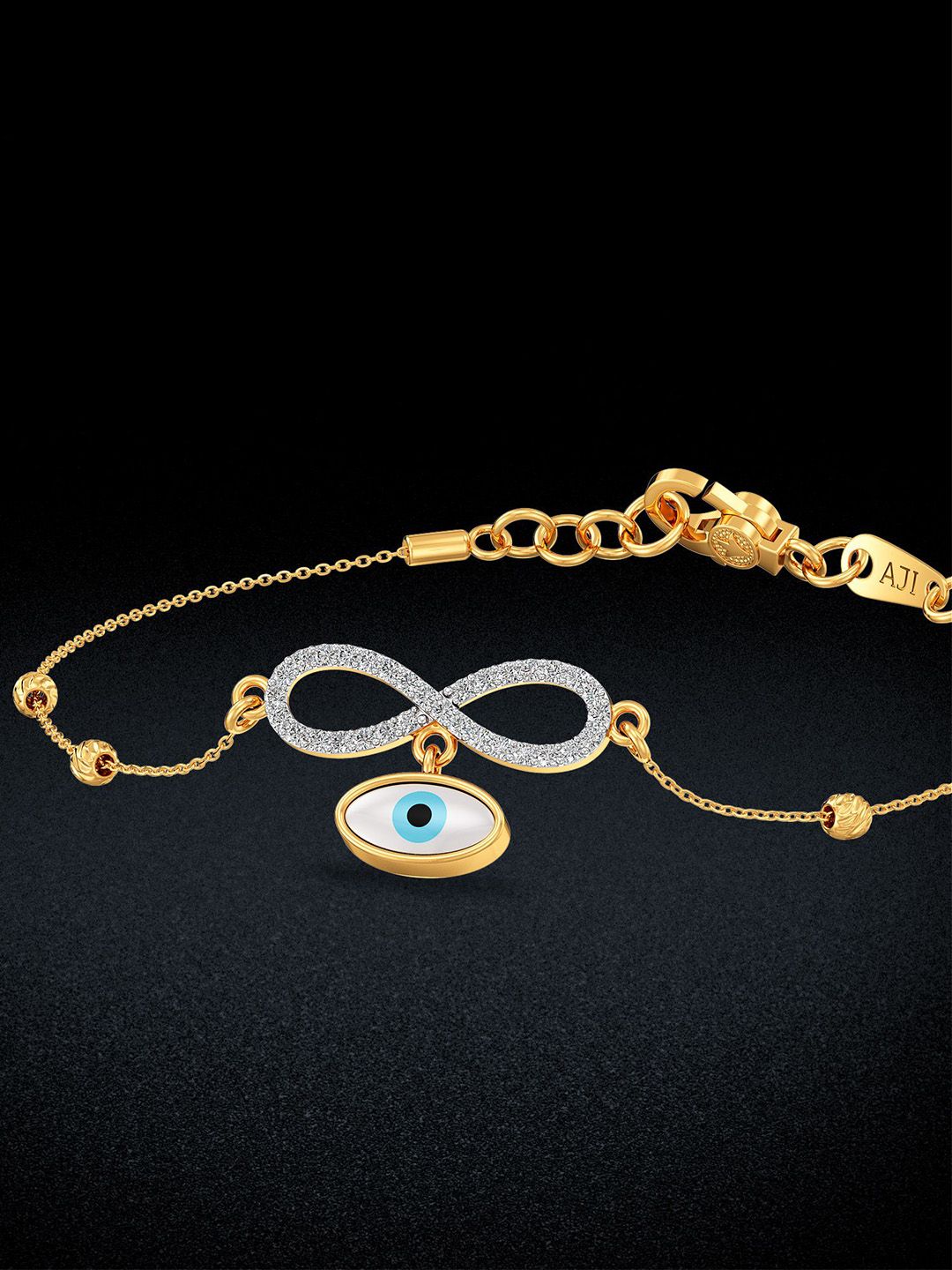 Joyalukkas Women 22Kt Gold Evil Eye Bracelet - 3.15g-picture-23
