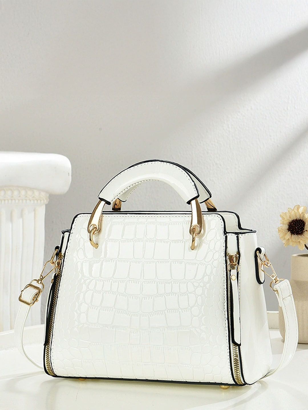 StyleCast Women Textured Structured Handheld Bag-picture-16