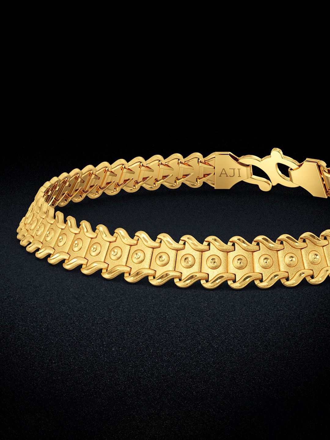 Joyalukkas Men 22Kt Gold Effortless Grace Bracelet - 8.33g-image-33
