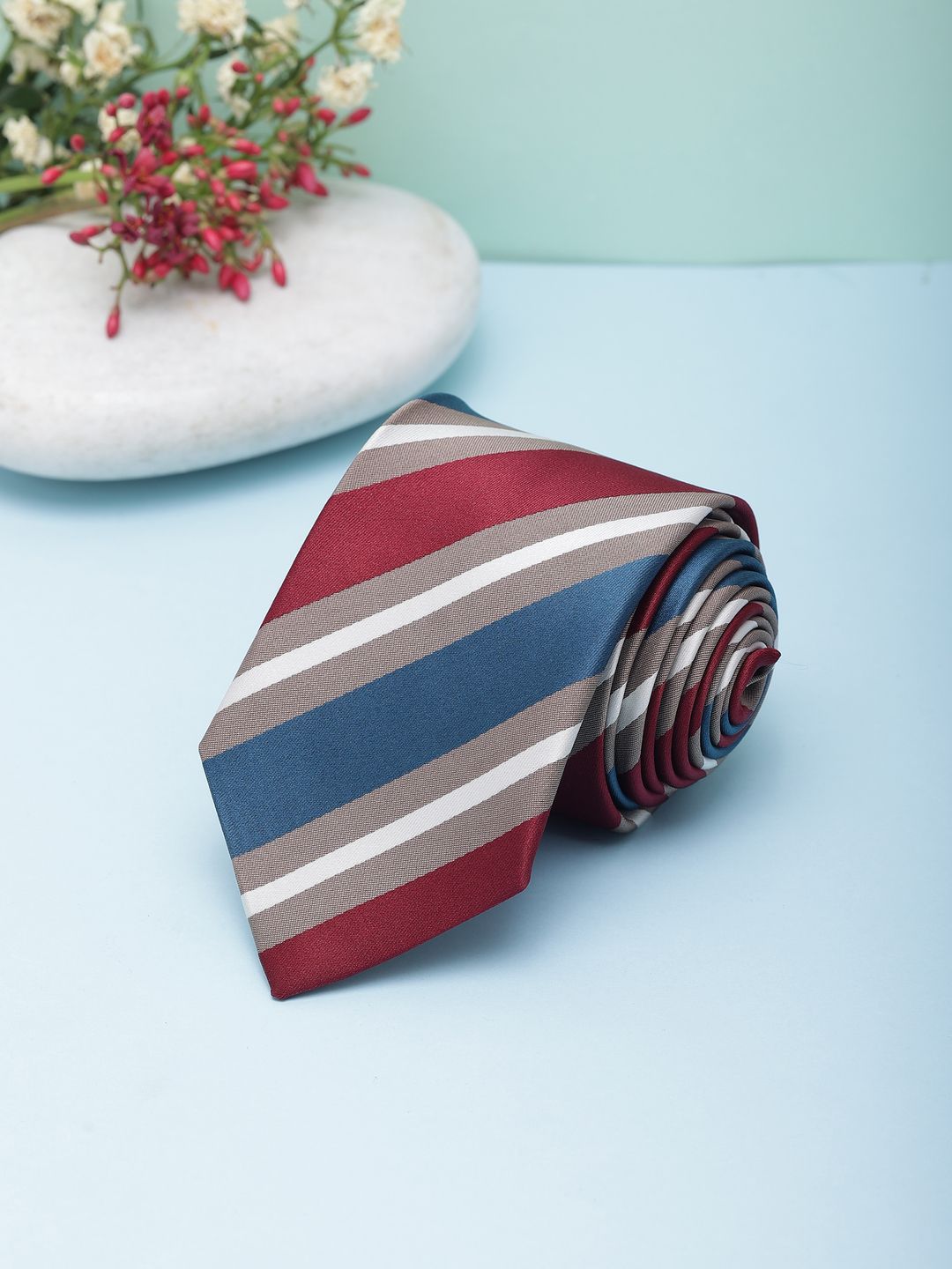 Alvaro Castagnino Men Striped Skinny Formal Tie-picture-39