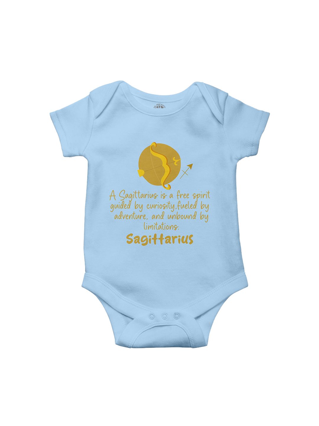 THE PRINT PLATTER Infants Sagitarius Printed Cotton Bodysuit-picture-45