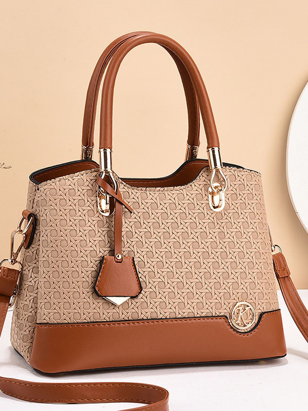 StyleCast Geometric Textured Structured Handheld Bag-picture-11