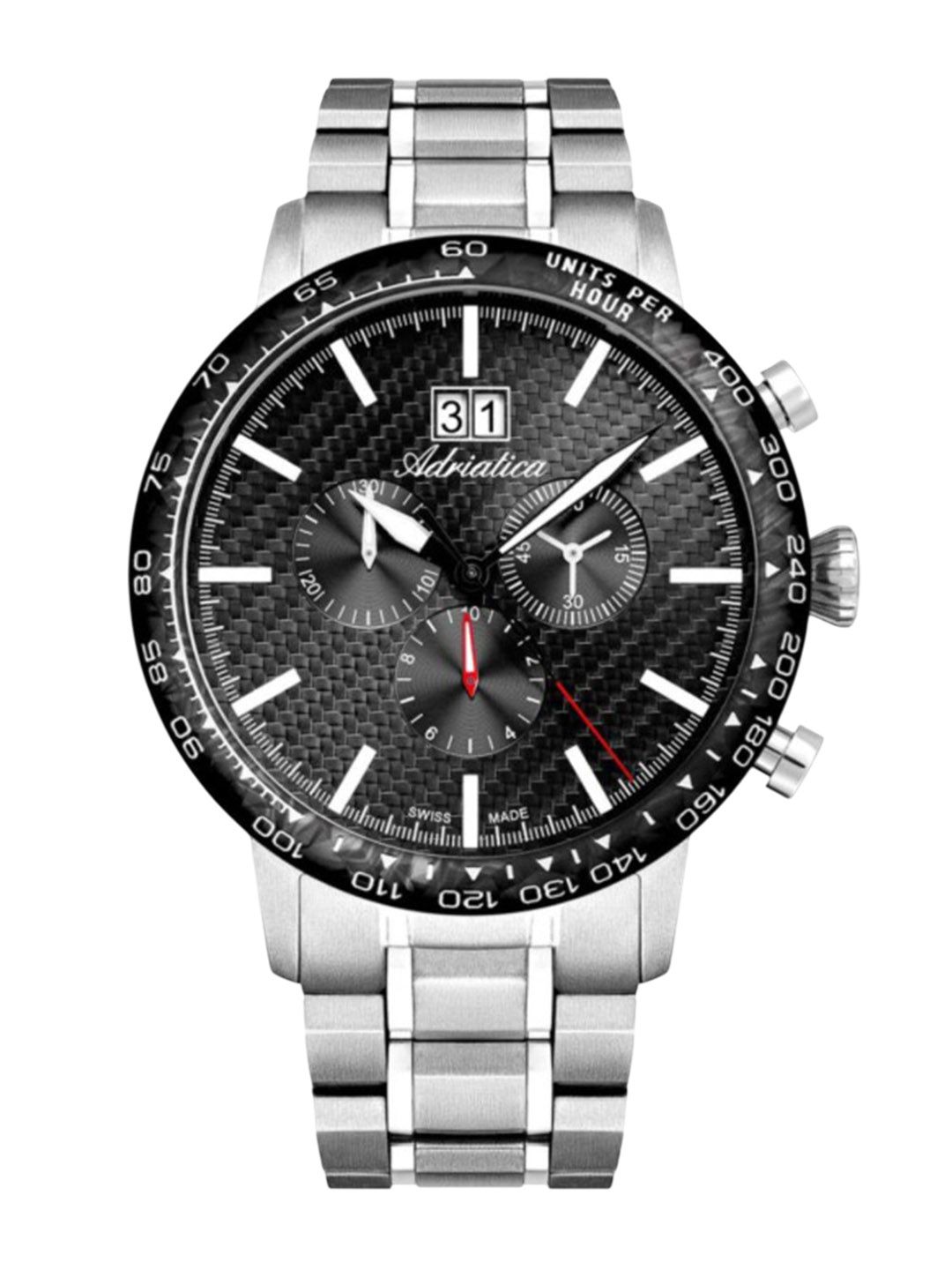 Adriatica Men Dial & Stainless Steel Bracelet Style Straps Analogue Watch A8383.4114CH-picture-51