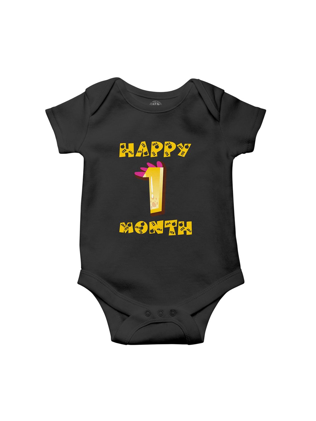 THE PRINT PLATTER Infants 1 Month Printed Cotton Bodysuit-picture-53