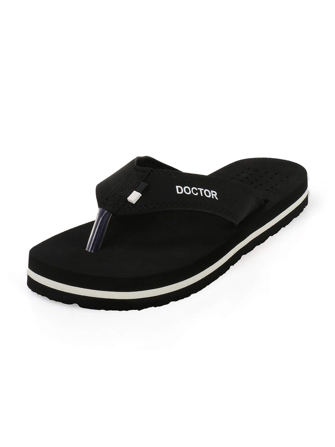 ORTHO JOY Men Colourblocked Rubber Thong Flip-Flops-picture-52