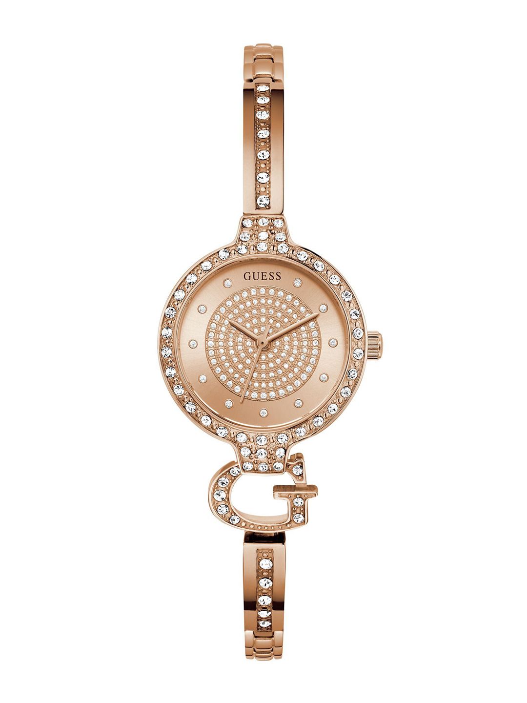 GUESS Giselle Women Embellished Bracelet Style Straps Analogue Watch GW0929L3-image-3