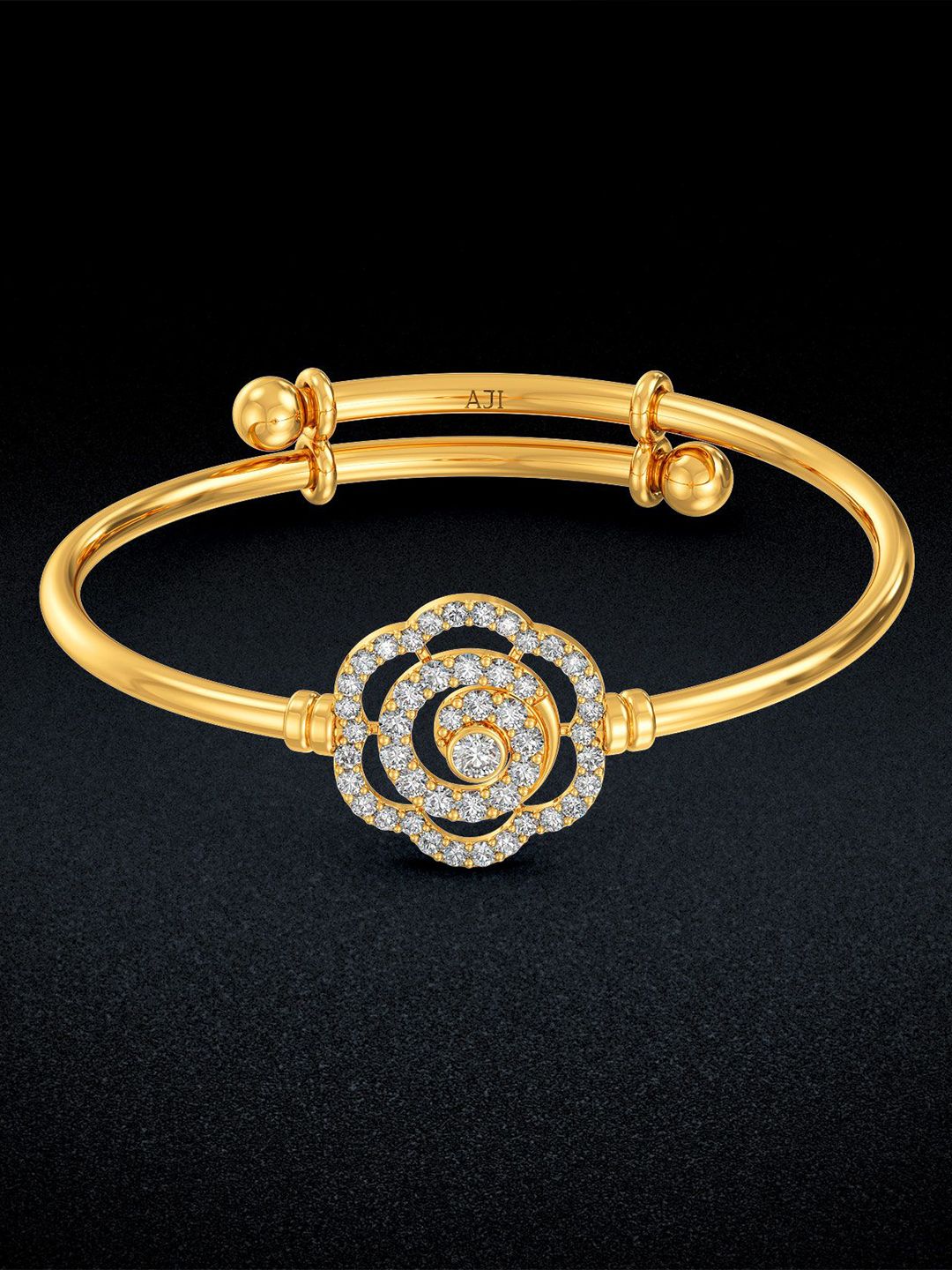 Joyalukkas Girls 22Kt Petal Delight Gold Bangle- 5.56 gms-image-43