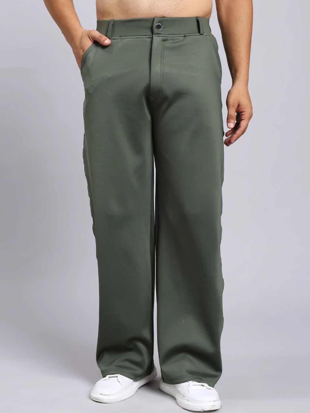 Veltick Men Baggy Mid-Rise Trousers-picture-54