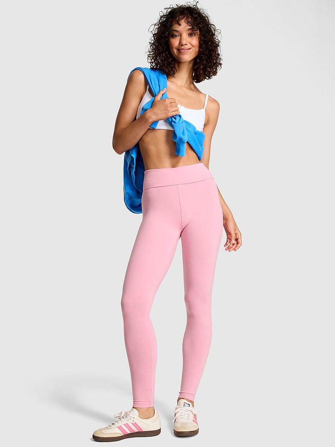 Victoria's Secret Women Solid Foldover High Rise Tights-image-41
