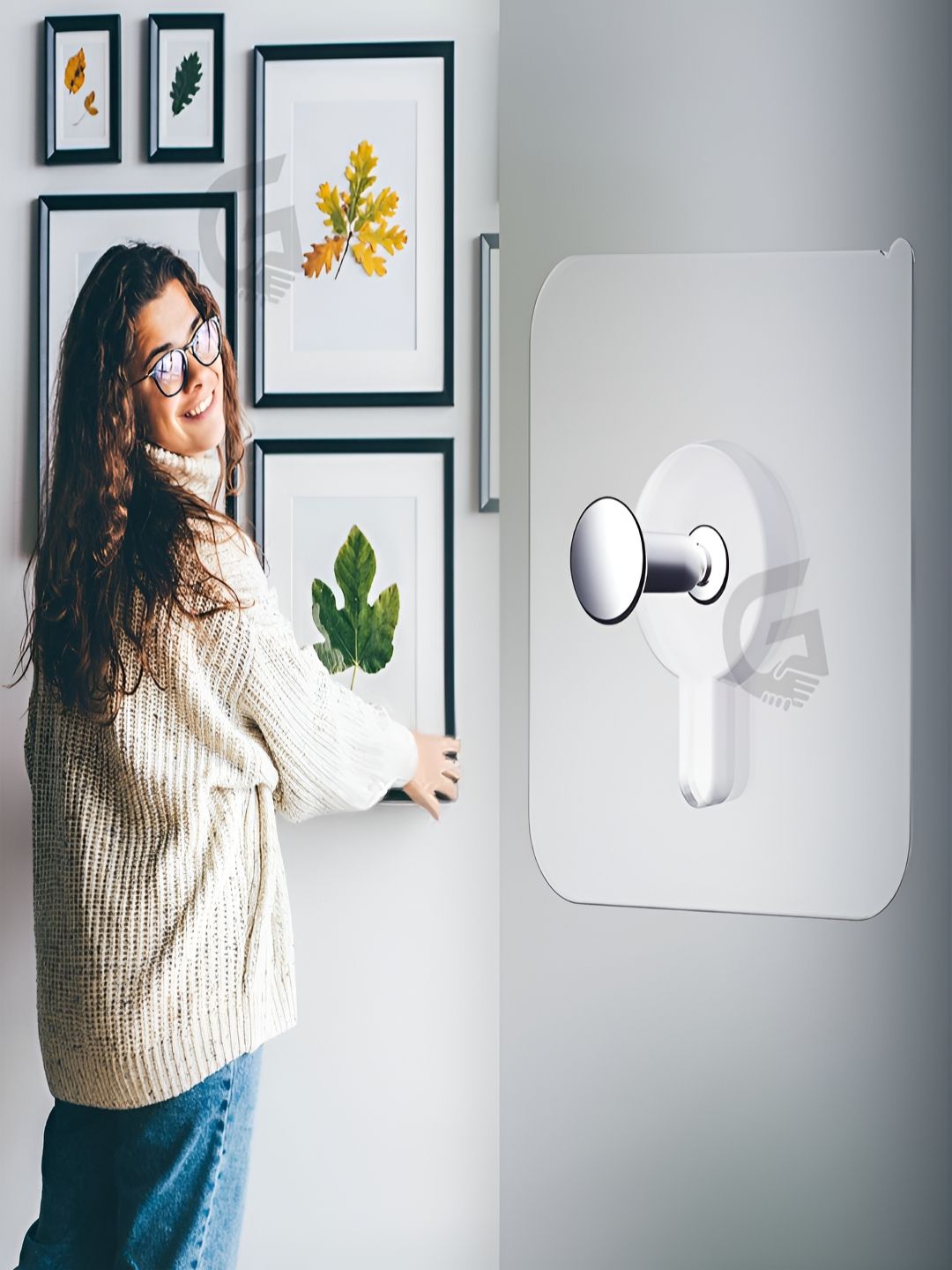 GRISHVA 5-Pcs Self-Adhesive Wall Hook-picture-19