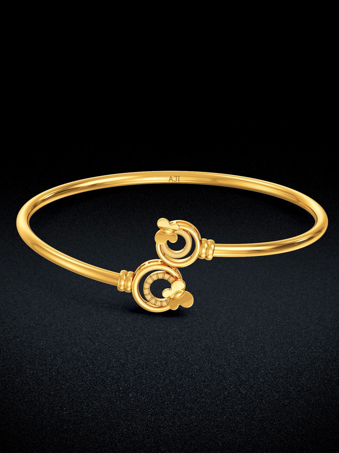 Joyalukkas 22KT Delicate Butterfly Gold Bangle- 9.046 gms-picture-19