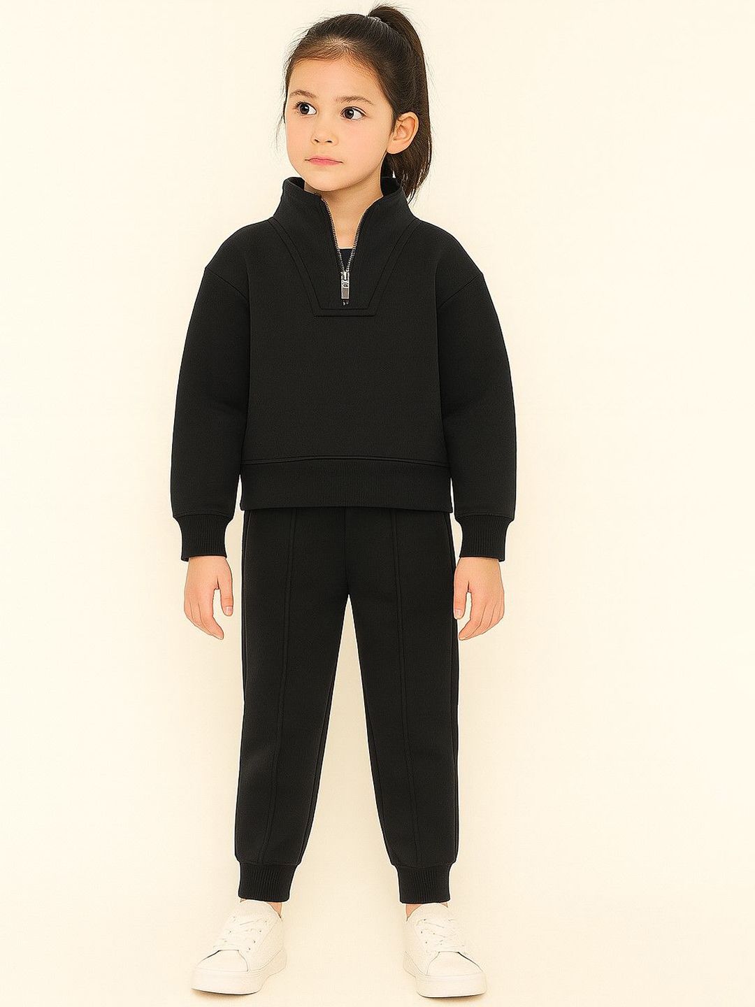 AWW HUNNIE Girls Mock Collar Long Sleeves Tracksuits-picture-33