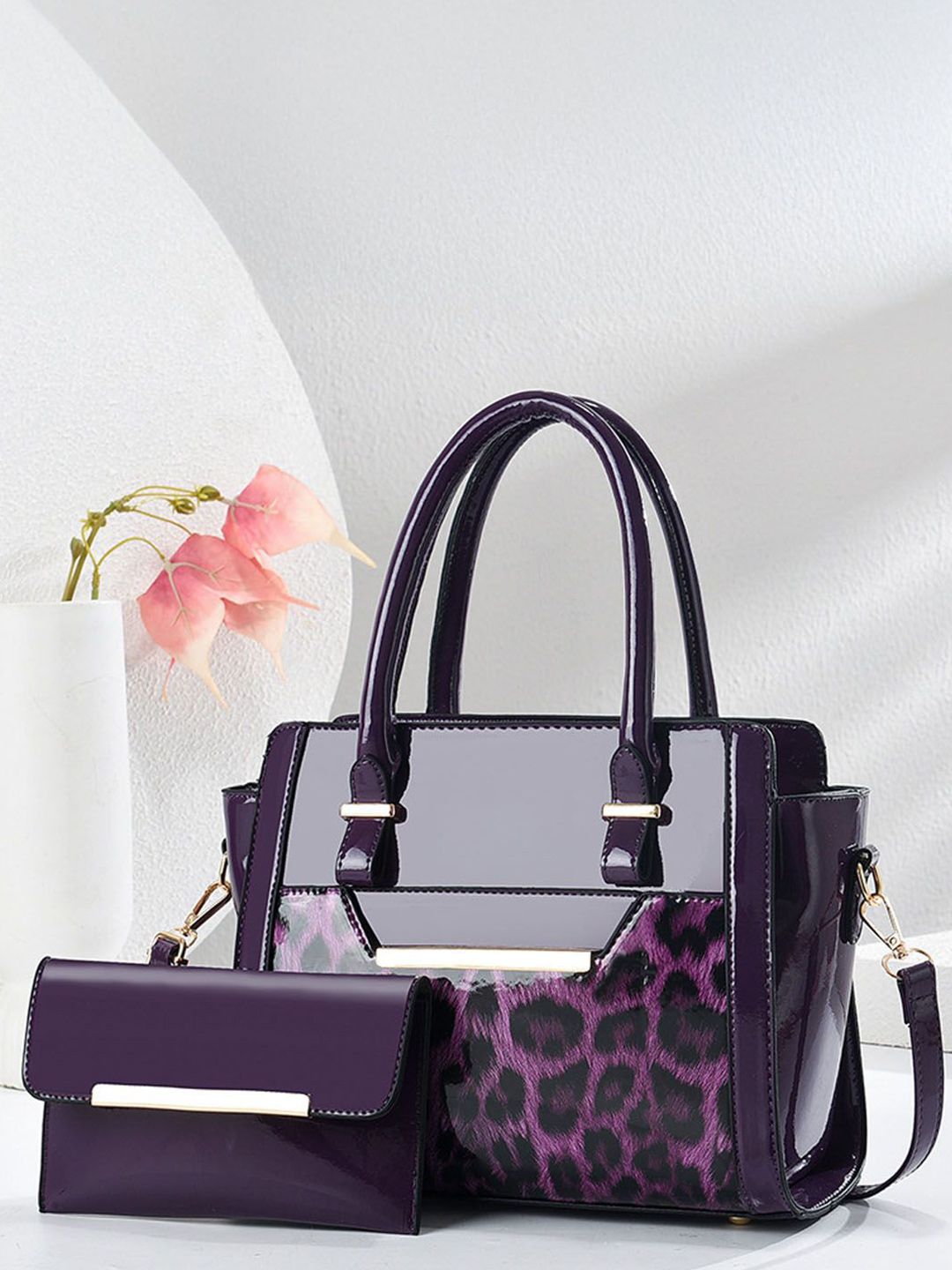 StyleCast Women Animal Printed Structured Handheld Bag with Pouch-picture-16