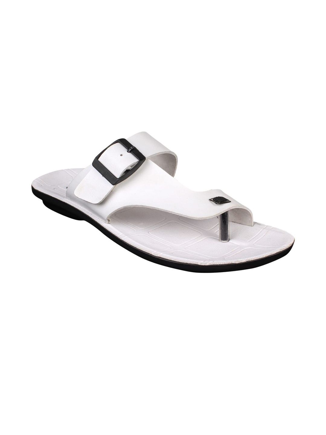 FOOT CARE Men White PU Comfort Sandals-picture-23