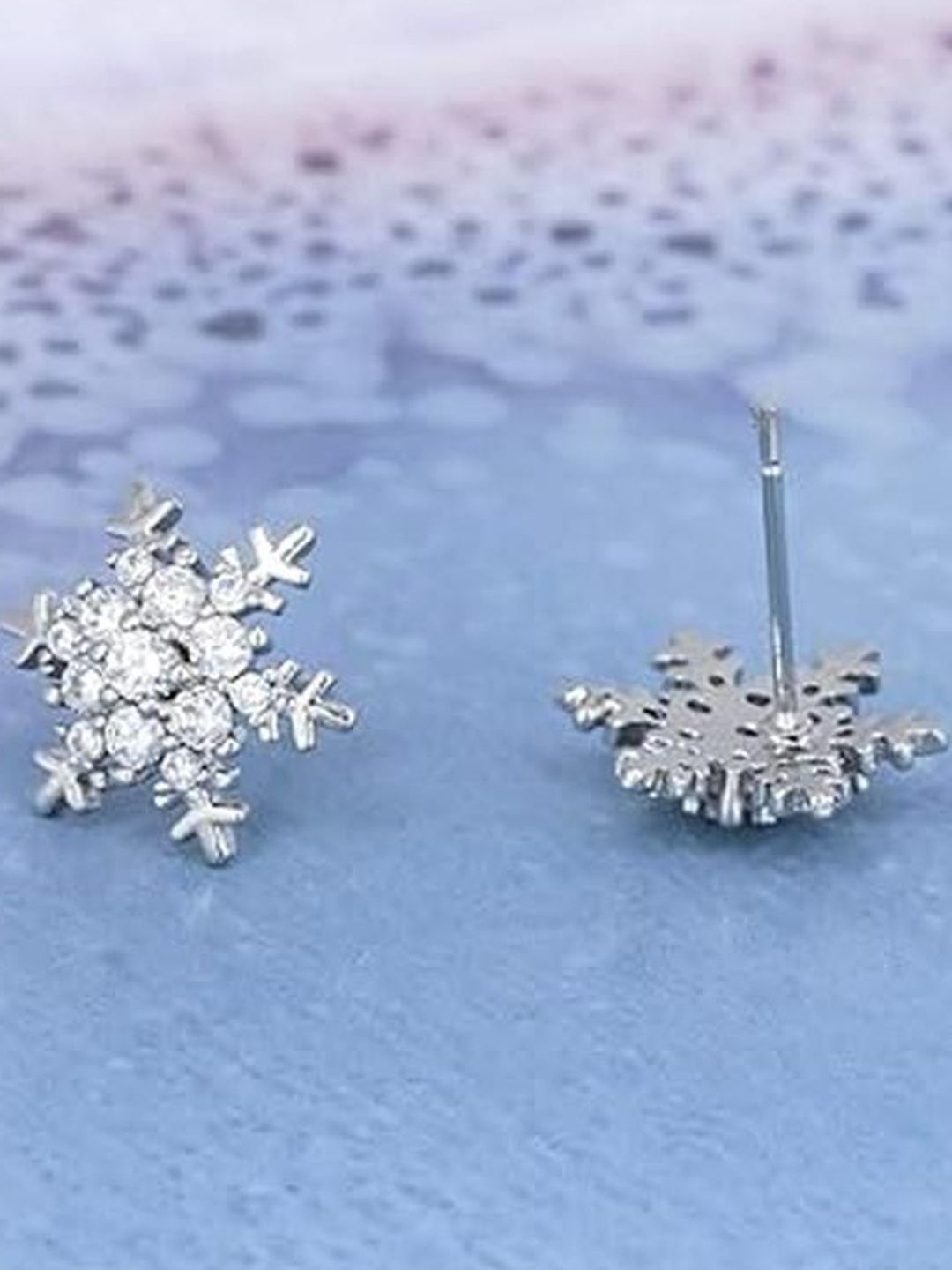 EL REGALO Artificial Stones Studded Floral Shaped Studs-image-42