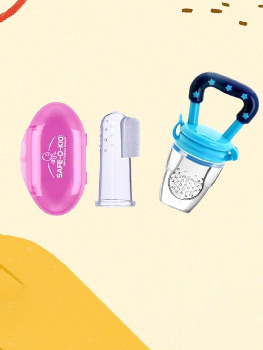 Kalra Magic Silicone Finger Brush & Fruit Teether-picture-31