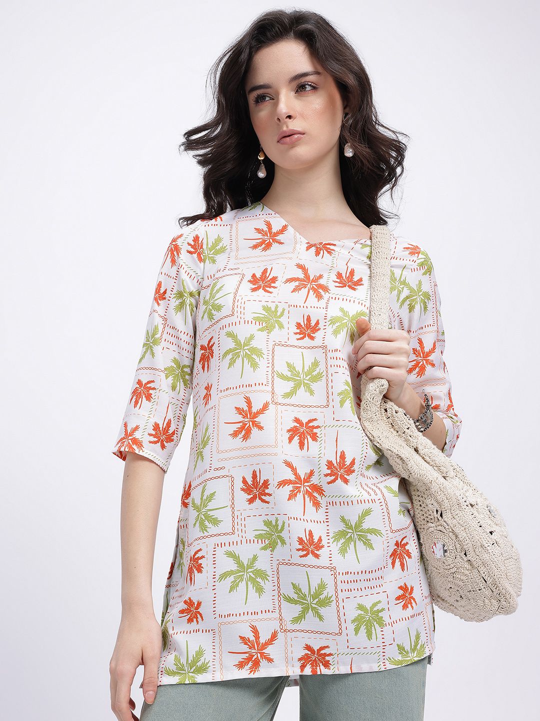 Anouk Rustic Printed Short Kurti-picture-14