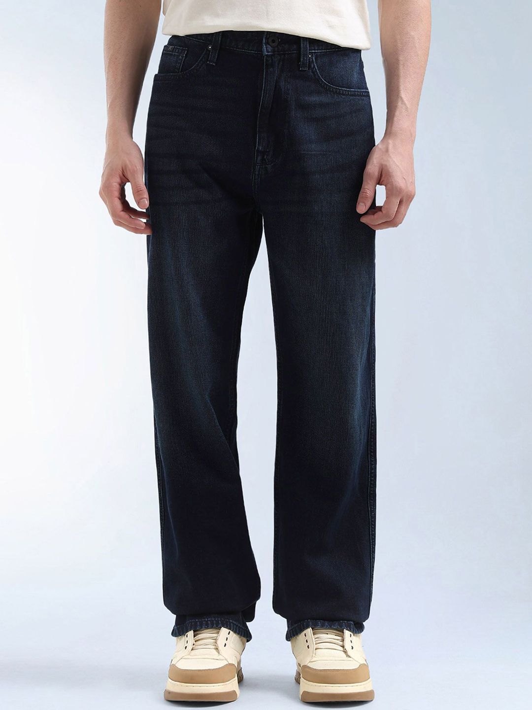 Flying Machine Men Relaxed Fit Mid-Rise Light Fade Non Stretchable Jeans-picture-28