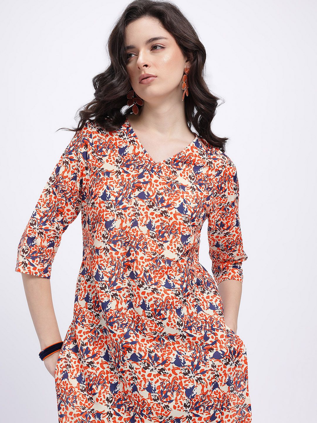 Anouk Rustic Printed Short Kurti-picture-27