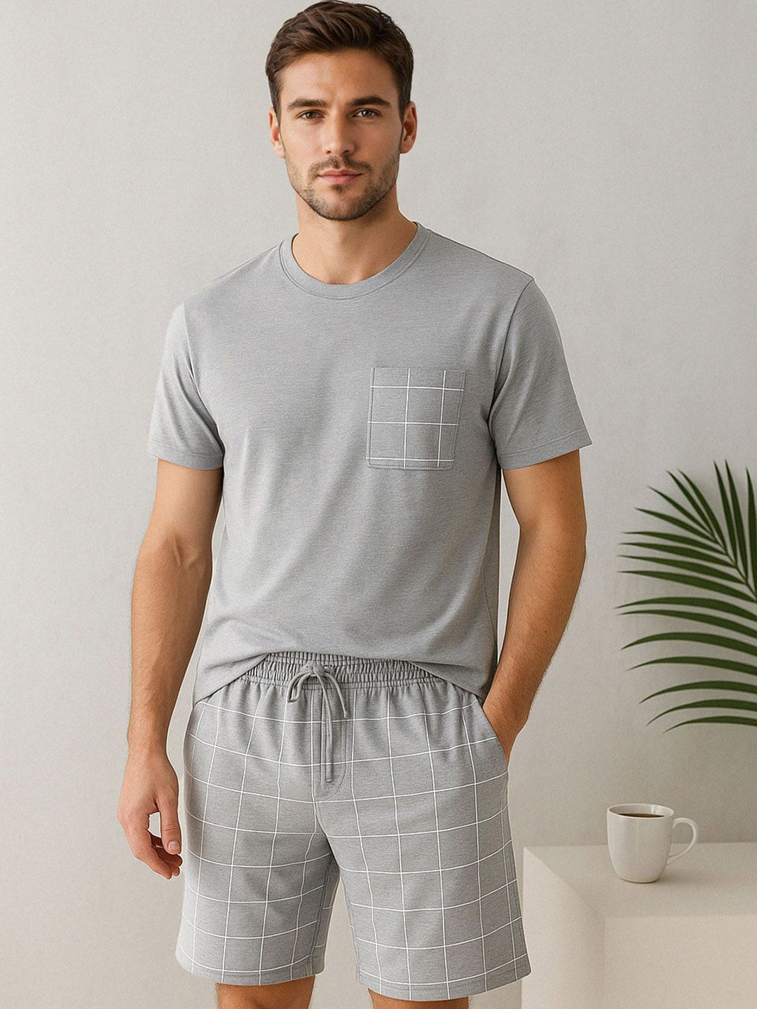 Trendyol Pure Cotton T-shirt With Shorts-picture-51