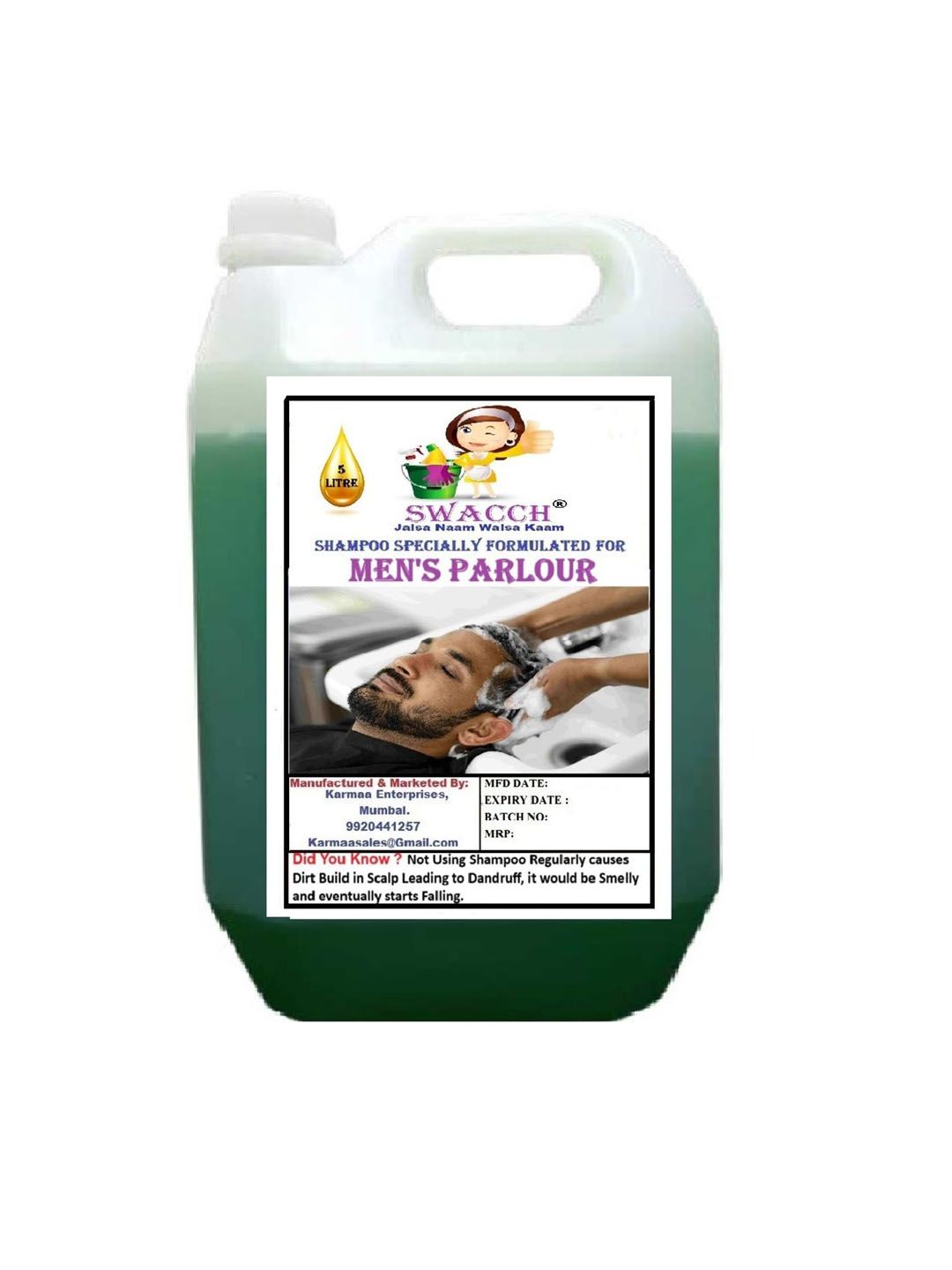 SWACCH JAISA NAAM WAISA KAAM Jasmine Shampoo - 5 L-image-31
