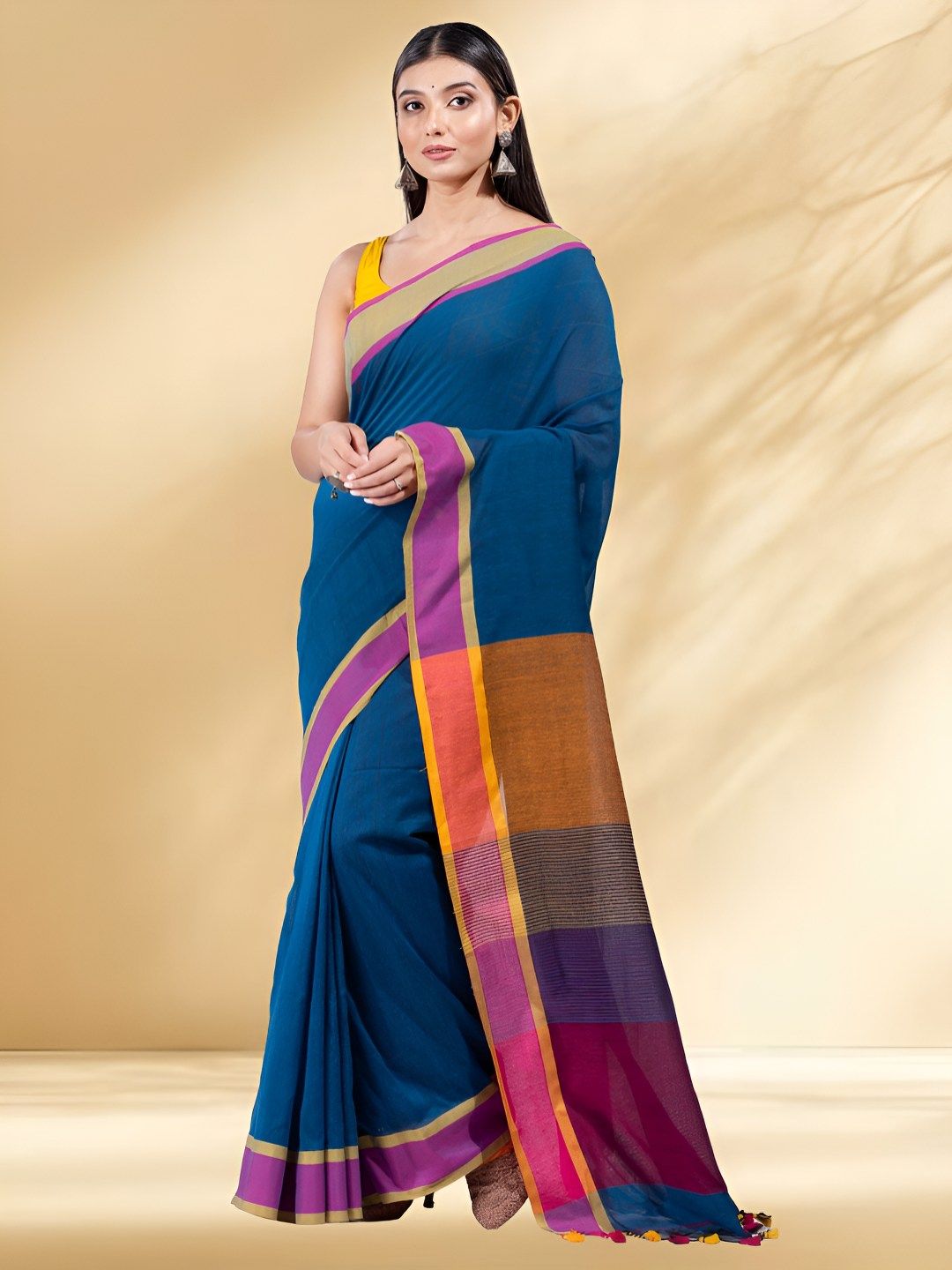 Arhi Pure Cotton Saree With Blouse-picture-14