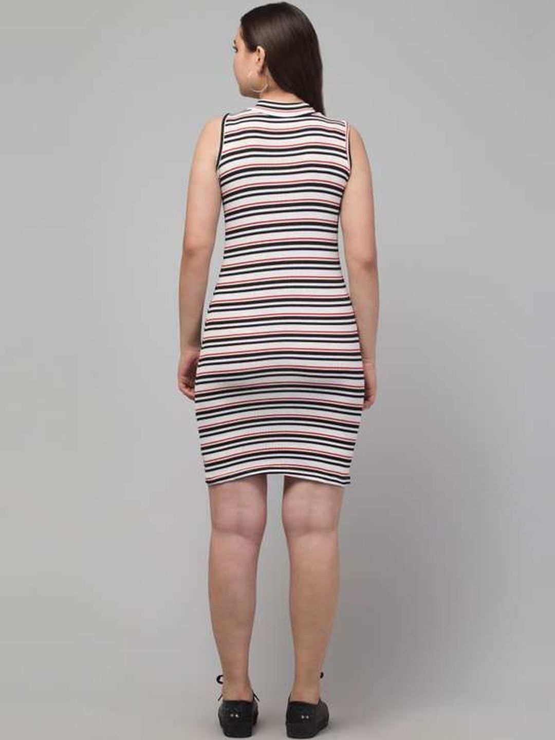 Western Darji Striped Bodycon Mini Dress-picture-12