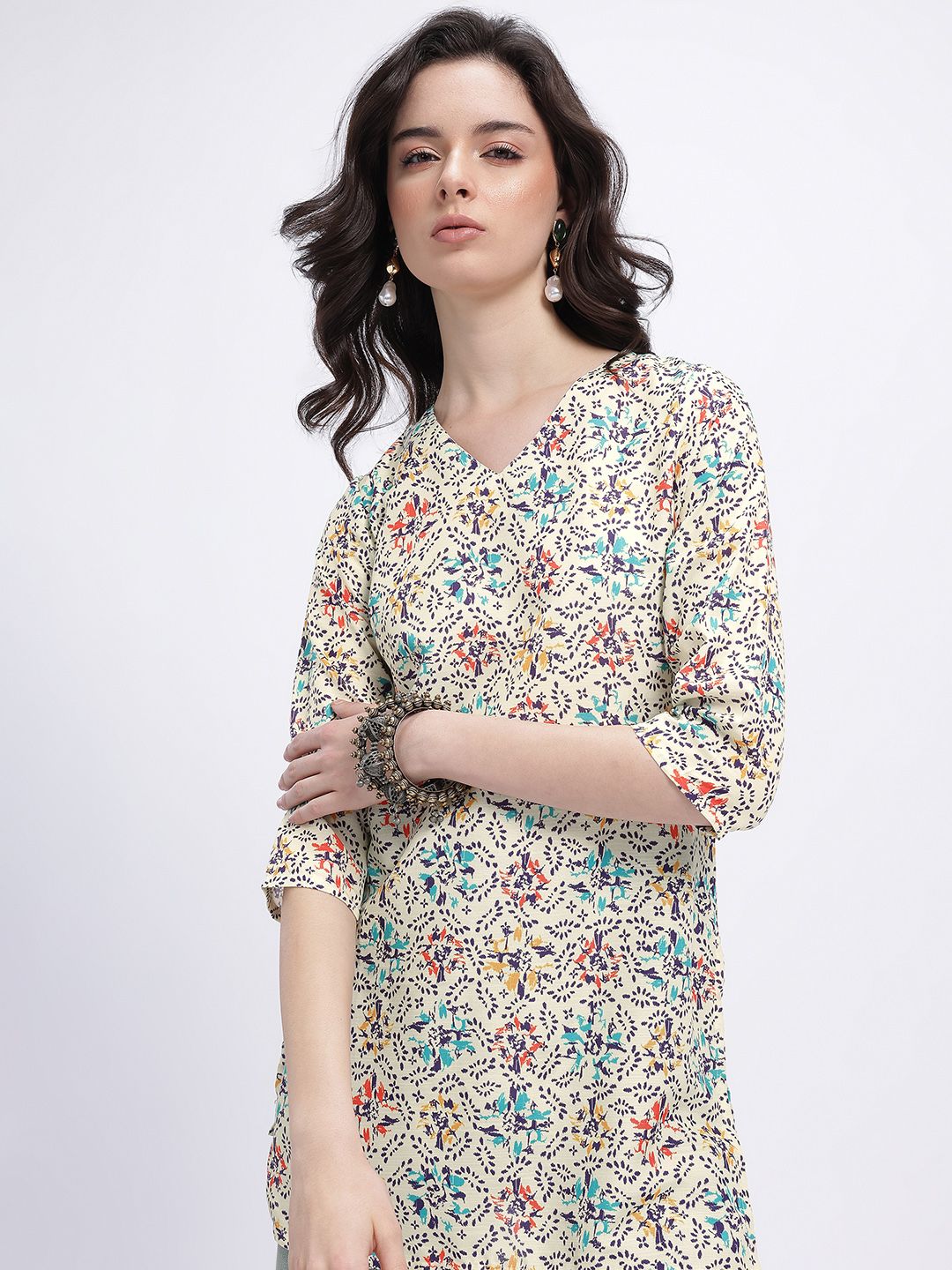 Anouk Rustic Printed Short Kurti-image-46