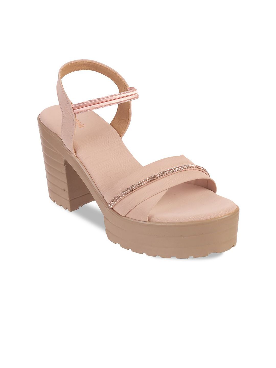 Mochi Women Embellished Block Heel Sandals-picture-31