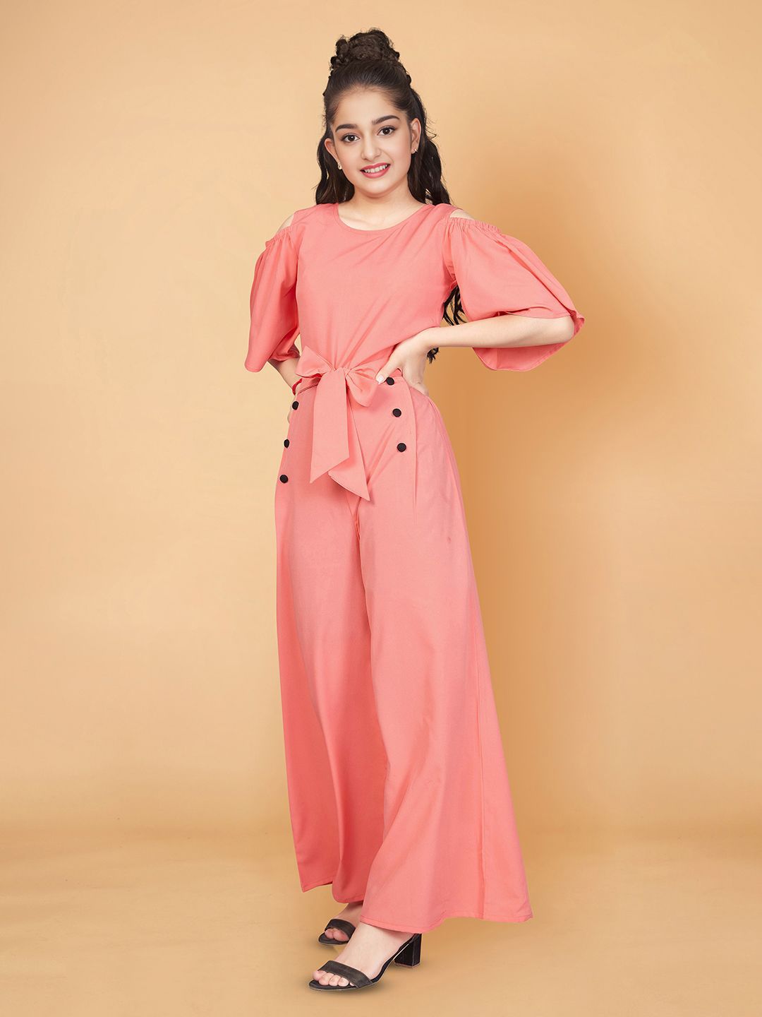 FASHION DREAM Girls Round Neck Cotton Basic Jumpsuit-image-14