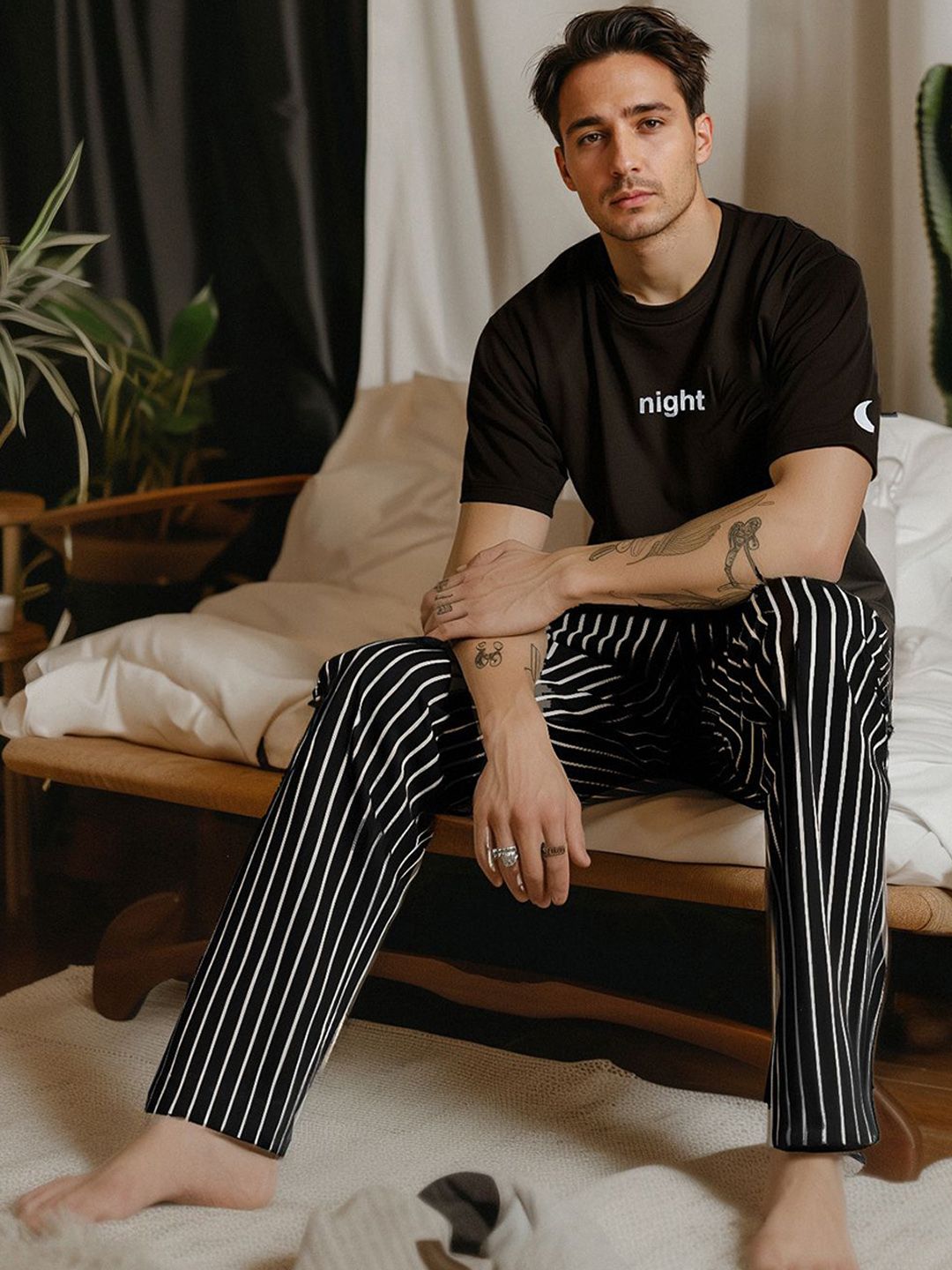 Trendyol Typography Printed T-shirt With Pyjama-picture-34