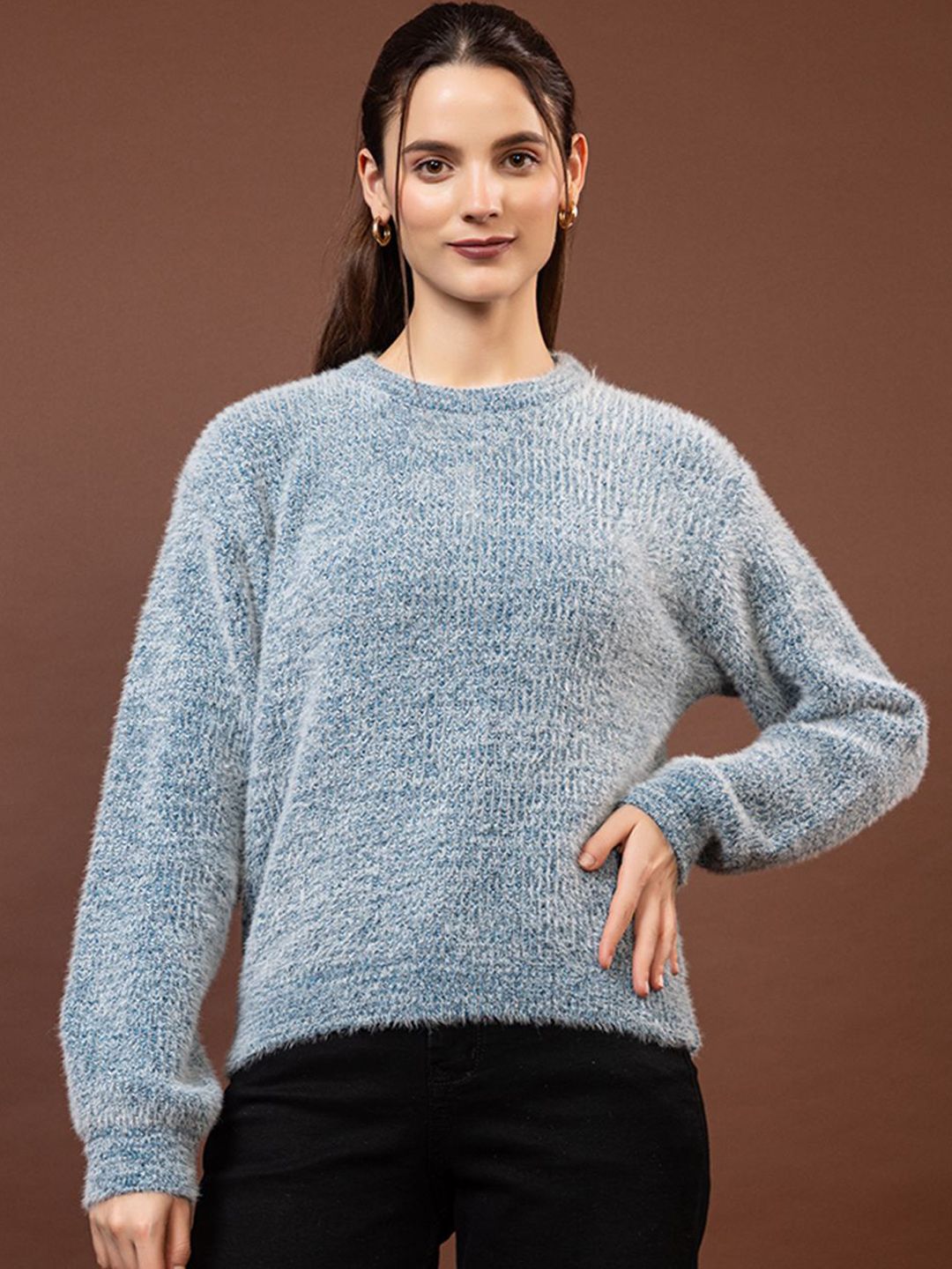 Mast & Harbour Self Design Woollen Pullover-picture-35