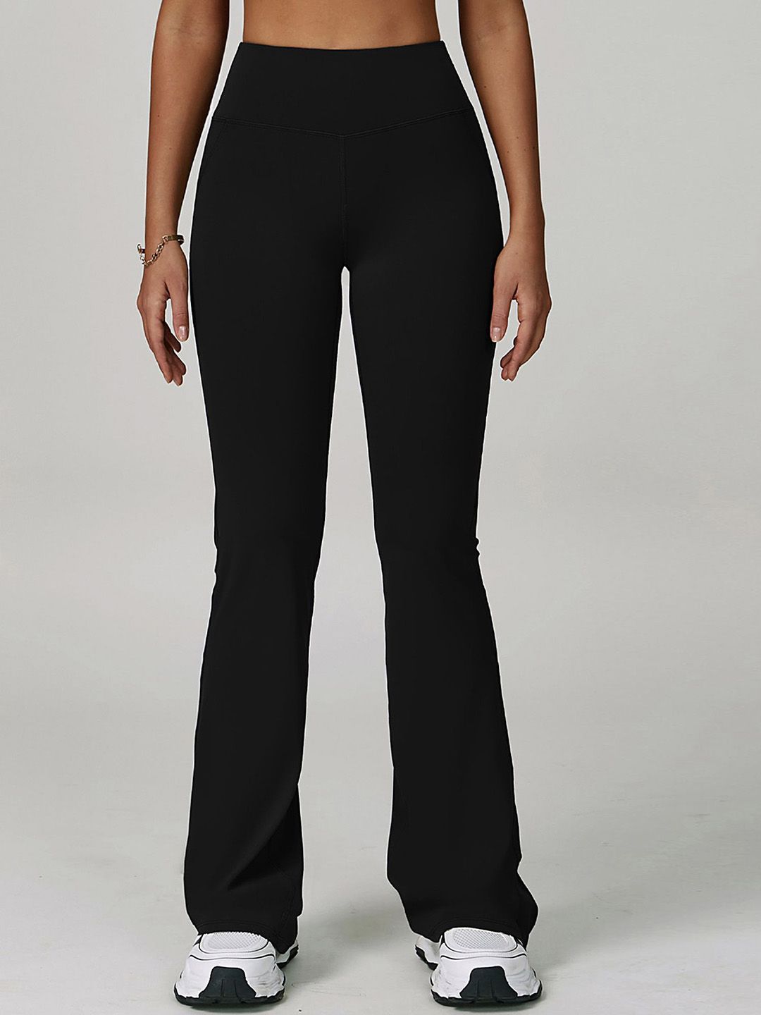 LULU & SKY Women Flared High-Rise Regular Trousers-picture-11