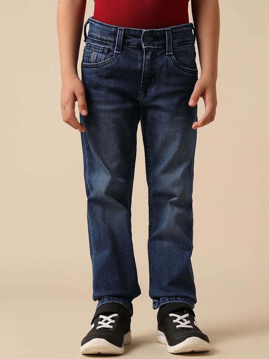 U.S. Polo Assn. Kids Boys Relaxed Fit Mid-Rise Light Fade Jeans-picture-33