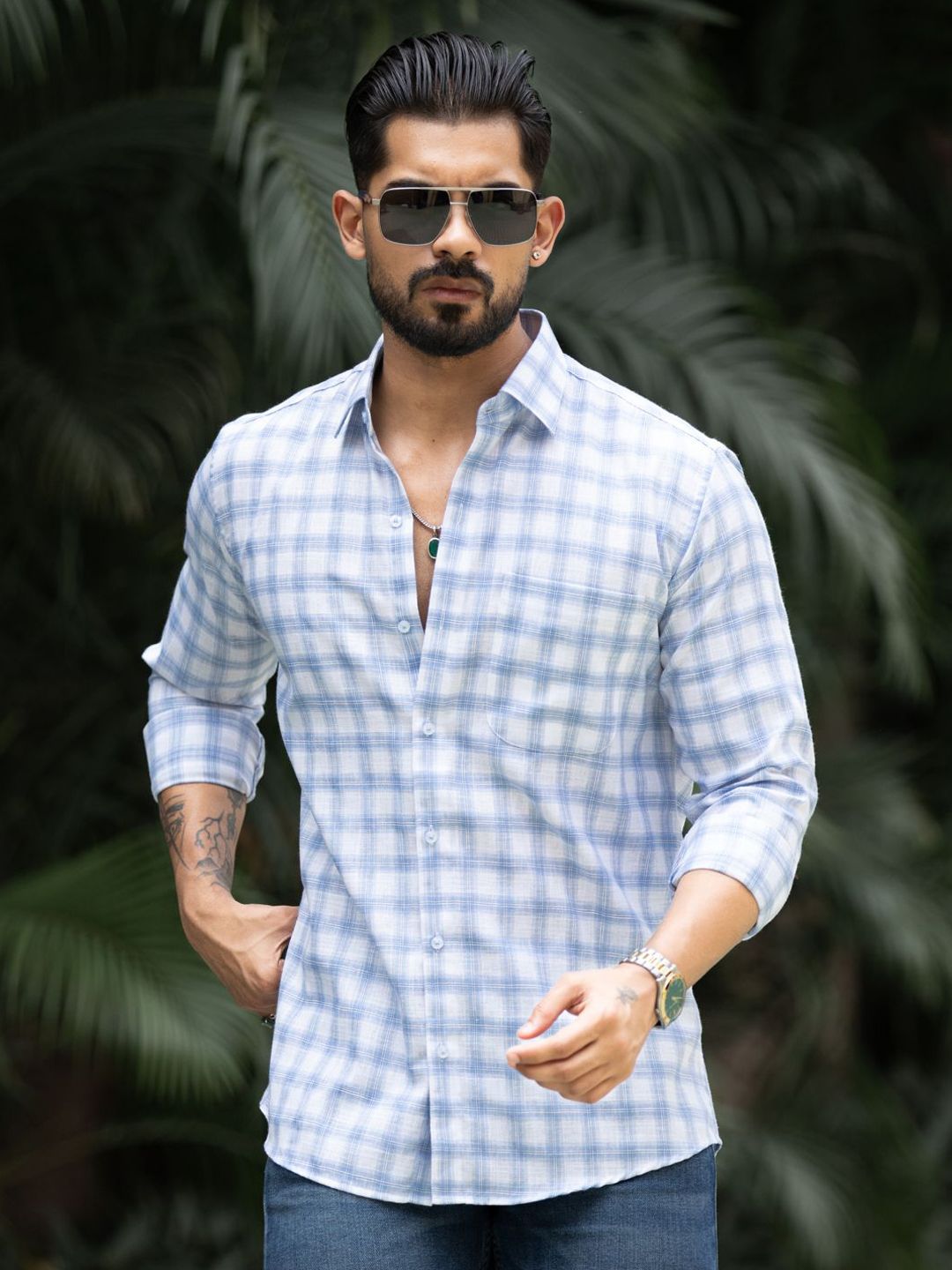 Urban Scissors Men Comfort Checked Casual Shirt-picture-10