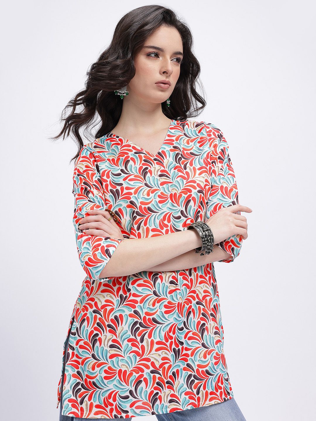 Anouk Rustic Printed Short Kurti-picture-51