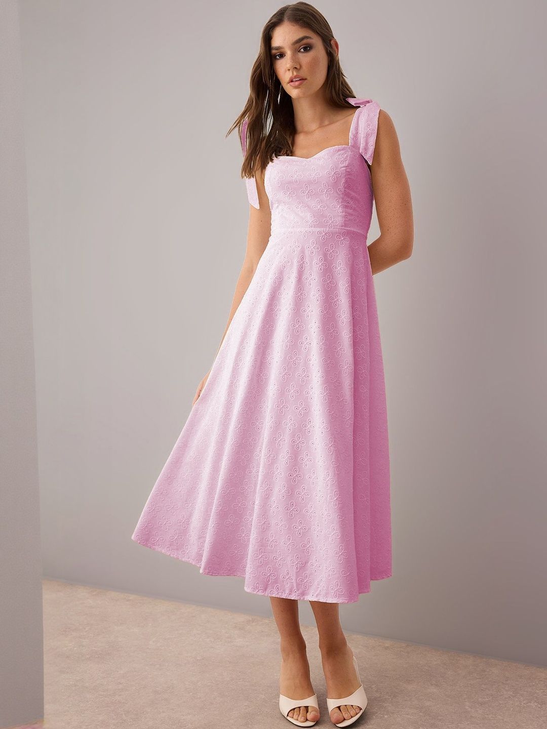 Trendyol Trendyol Woman Design Maxi A-line Crew Neck Woven Dress