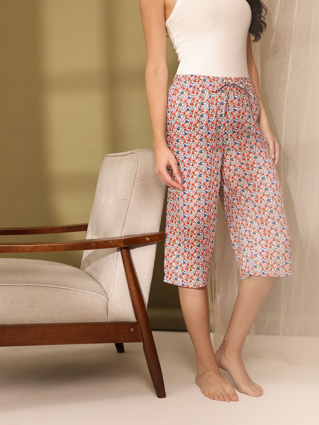 ETC Women Printed Lounge Capris-picture-34