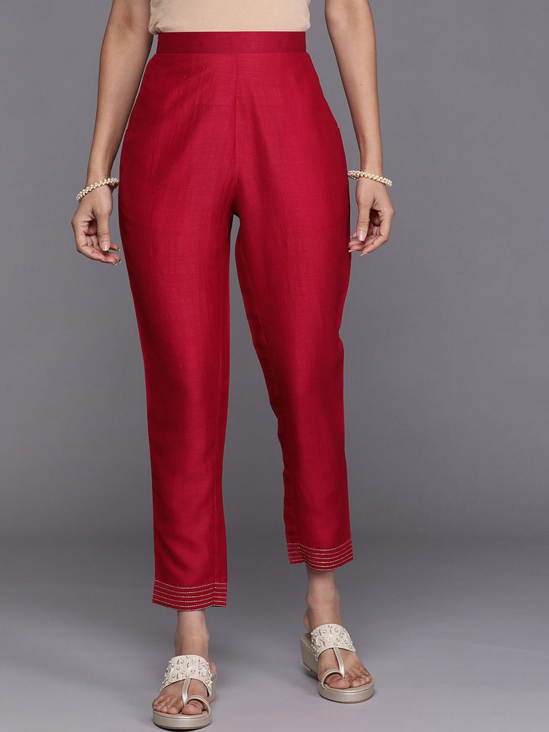gerua by libas Libas Women Regular Fit High-Rise Trousers-picture-24