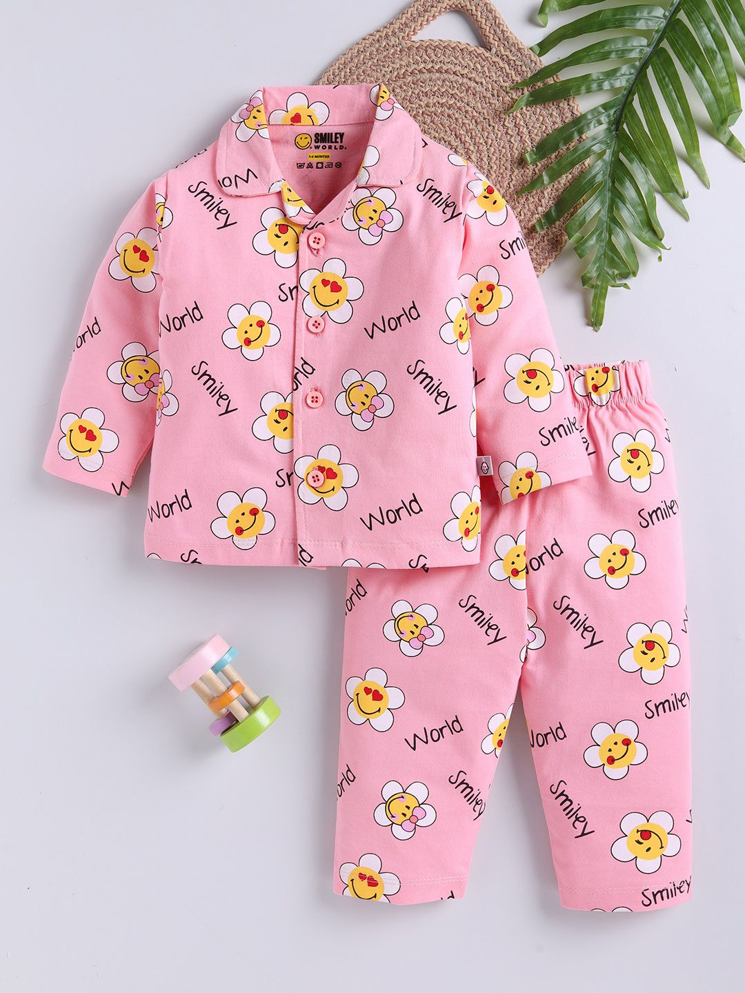 YK X Tinyo Infant Girls Printed Pure Cotton Night suit-picture-29