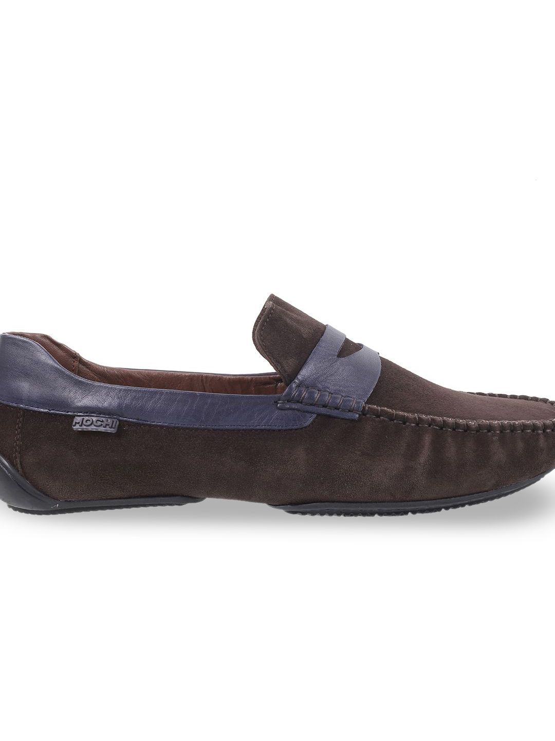 Mochi Men Colourblocked Leather Loafers-picture-26