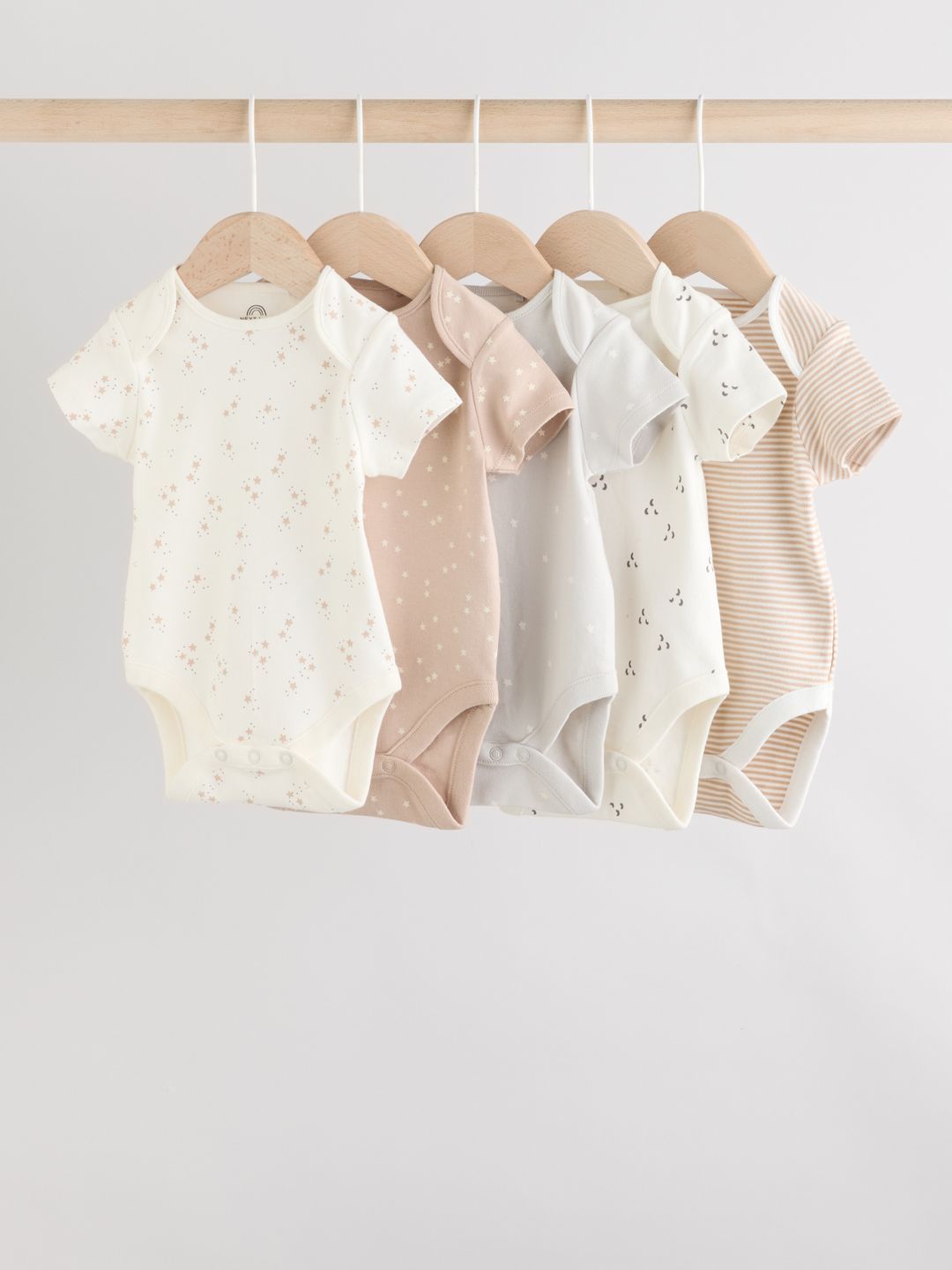 NEXT Infant Pack Of 5 Printed Pure Cotton Bodysuit-picture-48