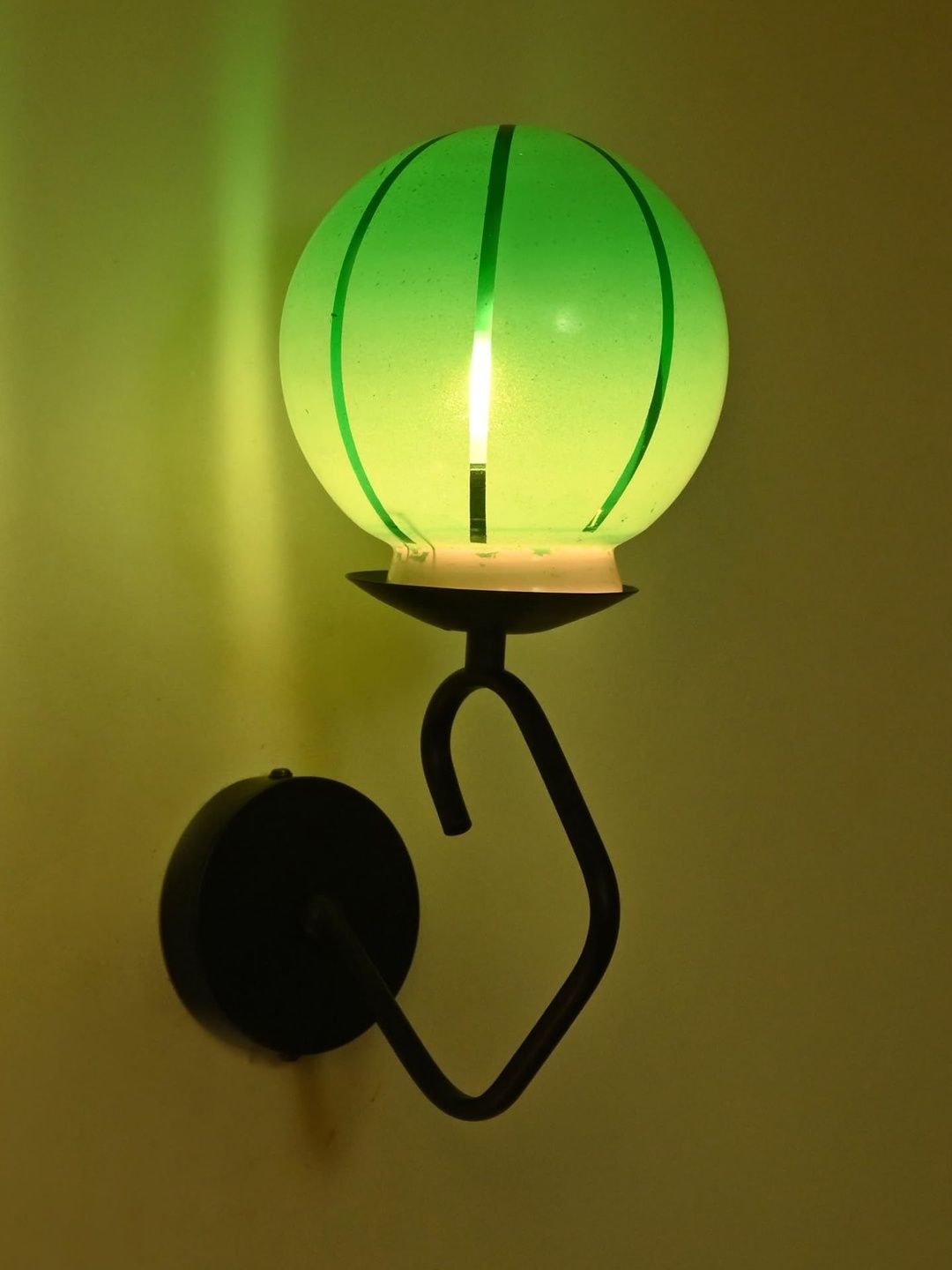 1ST TIME Green Printed Glass Cylinder Shaped Wall Lamp-picture-21