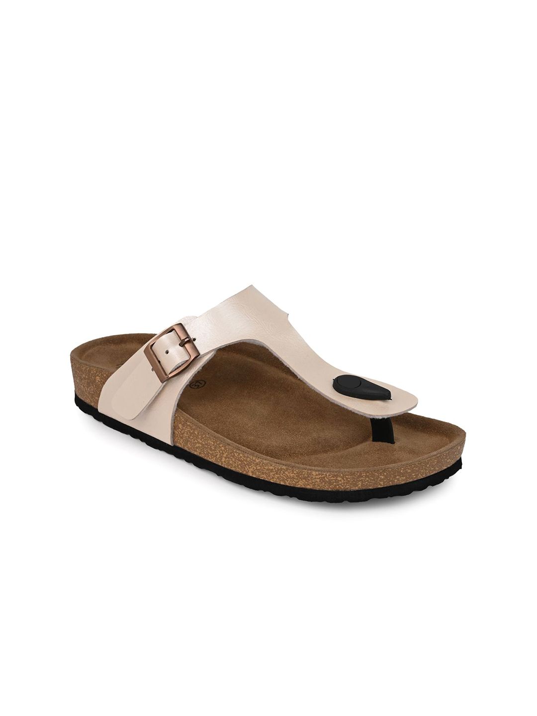 Mast & Harbour Women T-Strap Flats with Buckles-image-17