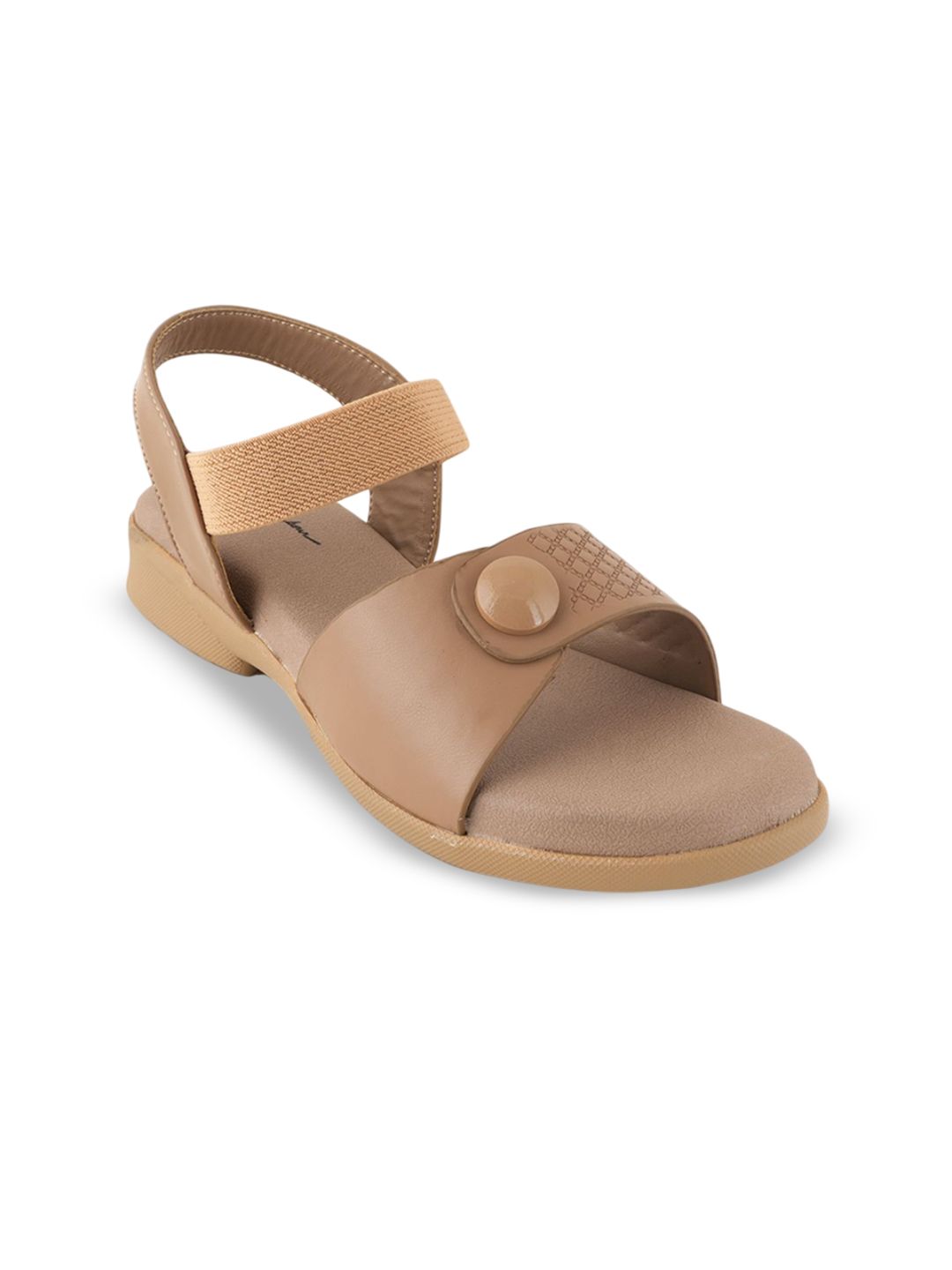 Mast & Harbour Women Textured Backstrap Open Toe Flats-picture-42