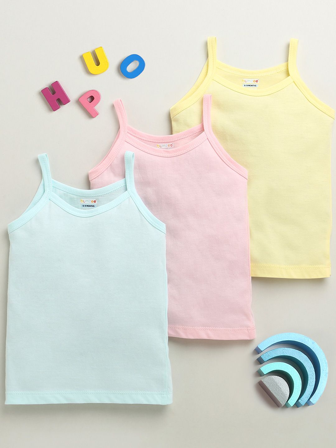 BUMZEE Girls Pack Of 3 Cotton Slips-picture-14